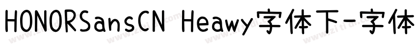 HONORSansCN Heawy字体下字体转换